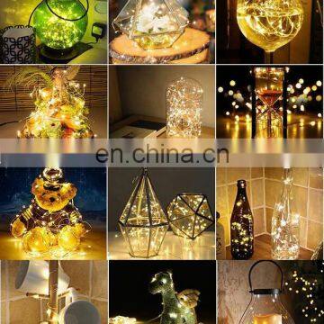 Fairy Lights Battery Operated USB 5M 50 LEDs Halloween Christmas Lights Silver Copprt Wire Firefly Lights for DIY Decor photo-4