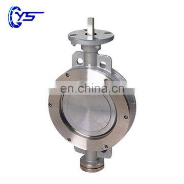 Double Eccentric Carbon Steel Manual Butterfly Valve With Worm Gear