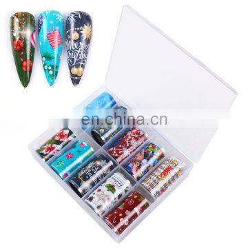 Nail Art Transfer Foils Christmas Nail Sticker Tip Decal Decoration Design DIY Halloween Manicure Tools