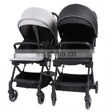 Good Quality Chinese Baby Gear Manufacturer New Design Double Baby Strollers for Twin Baby