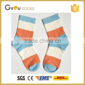 Children wide stripes fashion cotton OEM socks casual socks outdoor socks