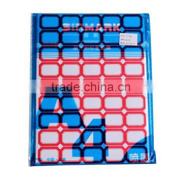 SINMARK 29.7cm*21.0 cm A4 Red Grid Removable Sticker Paper