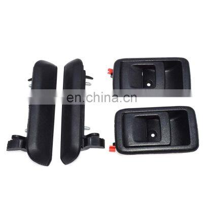 Free Shipping!Interior Exterior Rear Left & Right 4Pcs Door Handles For Toyota Tercel 1995-98