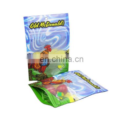 Mylar Custom Printed Cookie Edible Packaging Zip lock  Smell Proof sour gushers Bag