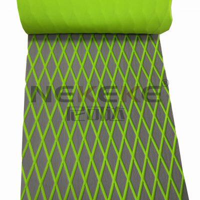 NEKEKE 70*190*0.6 cm Light Grey + Green + Diamond on Surface Boat Yacht Marine EVA Deck Foam Sheet Composite Outdoor Decking photo-2