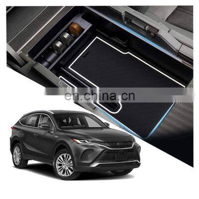 Interior Accessories Parts Silicone Armrest Rest Storage Box Center Control Console Organizer Tray For Toyota Venza Harrier 2021