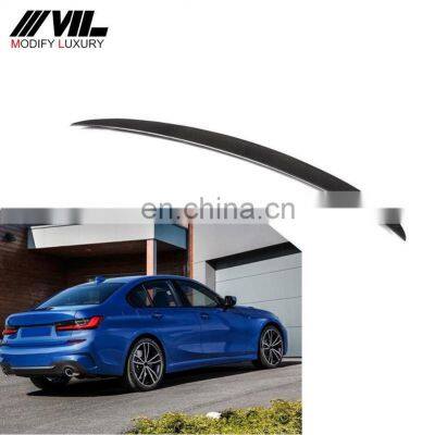 P Style Carbon Fiber Rear Ducktail Spoiler for BMW G20 330i M340i Sedan 2019-2020