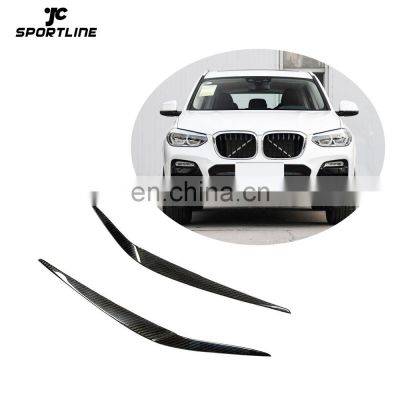 Dry Carbon Fiber X3 G01 Car Eyelid for BMW X3 x Drive 30i Sport Utility 4-Door 2018-2019