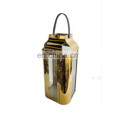 Black And Gold Wedding Aisle Decor Centerpiece Lantern Decorative,colorful Metal Lantern On Sale