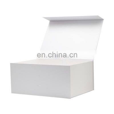 Wholesale Online Store Gift Shop Products Packaging Square White Folding Gift Boxes With Ribbon photo-2
