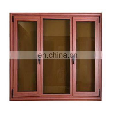 aluminum clad wood grain finish swing out window and hinges