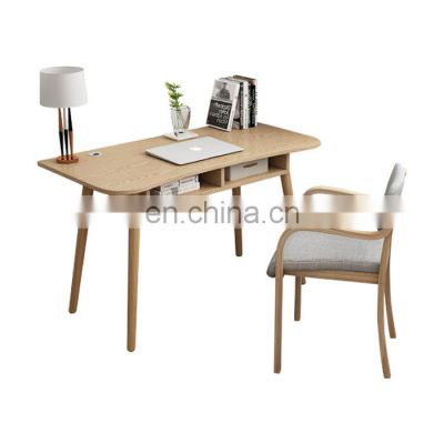 modern simple cheap wooden home computer desk with chair