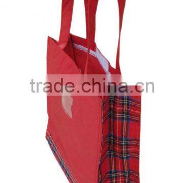 Factory red 420D nylon shopping bag handle children lunch bag pink tote bag feed tote bag