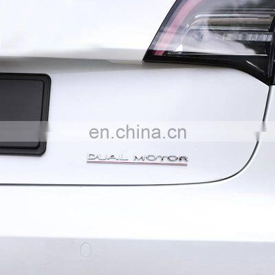 Hot Sale Car Accessories Custom Abs Chrome Finished Car Emblem Badge Car Logo Sticker For Tesla Model 3 photo-4