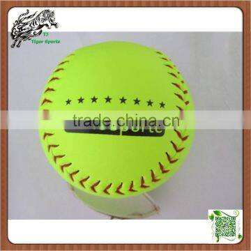 12 inch Size Customized Slowpitch softballs split leather materials