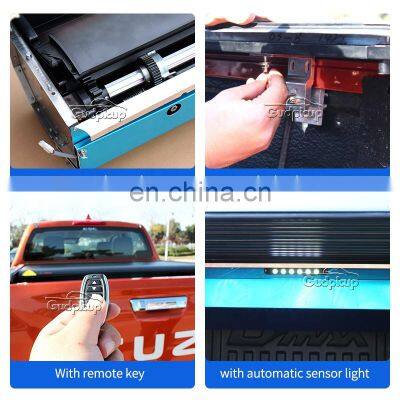 Aluminum Retractable Roller Shutter Electric Tonneau Cover Truck Bed Cover For Nissan Navara Tacoma