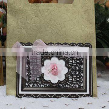 Wholesale Wood Laser Cut Lovely Handmade Wedding Card Designs