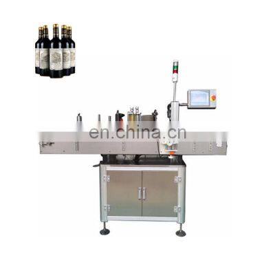 Batch production round bottle labeling machine production line