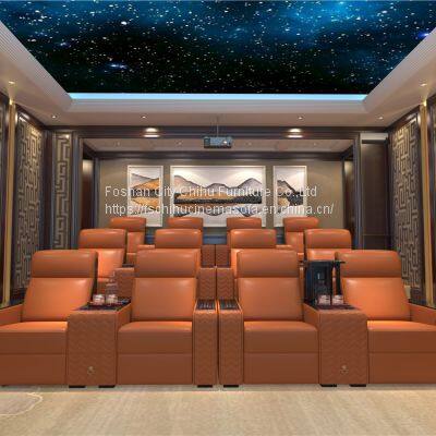 Luxury VIP Cinema Chair Seats Reclining Home Cinema Seats Home Theater Sofa Home Theater Chairs