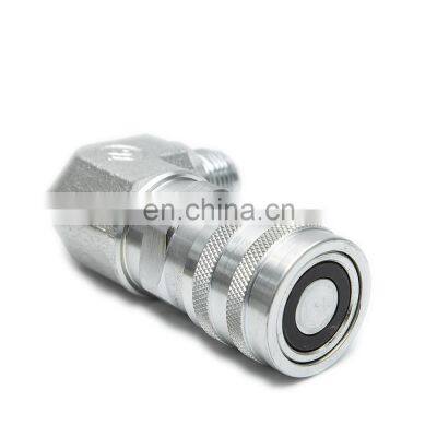 ISO 16028 flat face hydraulic quick coupling 34SAE 90 degree