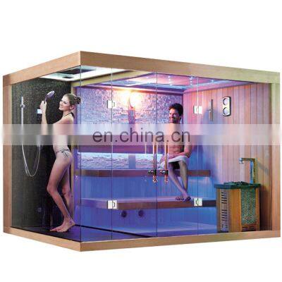 luxury key outdoor indoor home 6 8 person wet ozone steam sauna room manufacturers in poland for sale