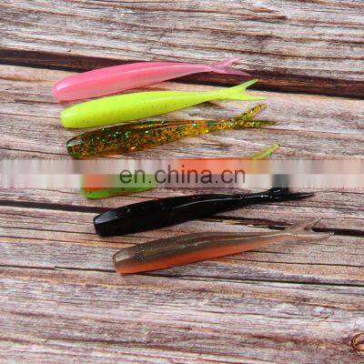 JOHNCOO Swim Worm Soft Bait Bass Freshwater Saltwater Fishing Lures