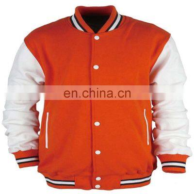 Custom Latest Design Cotton Fleece Varsity Jackets photo-4