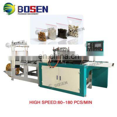 PE PVC PP Woven Fully Automatic Slider Zipper Bag Making Machine Plastic Delta Taiwan Brand 100pcs/min 40-110pcs/min photo-3