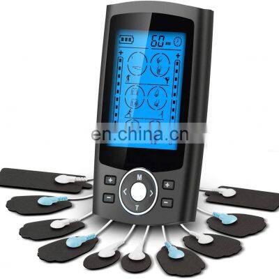 Dual Channel TENS EMS Unit 24 Modes Muscle Stimulator for Pain Relief Therapy, Electronic Pulse Massager Muscle Massager