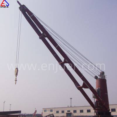Enjue Type 40ton ABS CCS LR BV Approved Stiff Boom Steel Rope Luffing Marine Deck Ship Crane Pedestal Offshore Crane Dock Crane With Best Service for Sale photo-5