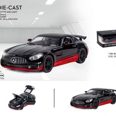 New Style 1:24 AMG GTR Diecast Model Car Zinc Alloy Toy Cars Scale Model Cars For Gift photo-4