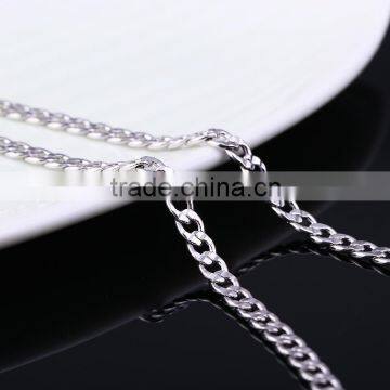Yiwu Wholesale Fashion Rhodium Plated Different Types Curb Chain Of Necklace photo-3