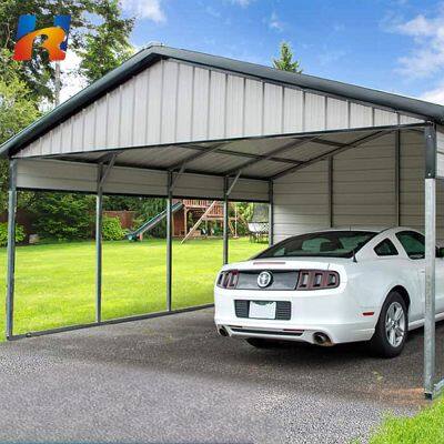 Cheap Prefab Waterproof Carport Steel Structure Mobile Car Garage Steel Structure Garage