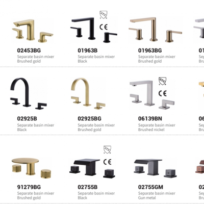 Flexible Space-saving and Convenient Maintenance Separate Basin Mixer Series photo-3