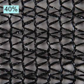 40% 10ftx20ft Black Shade Cloth Taped Edge With Grommets Sunblock Garden Mesh UV Resistant Net for Outdoor Plant Greenhouse