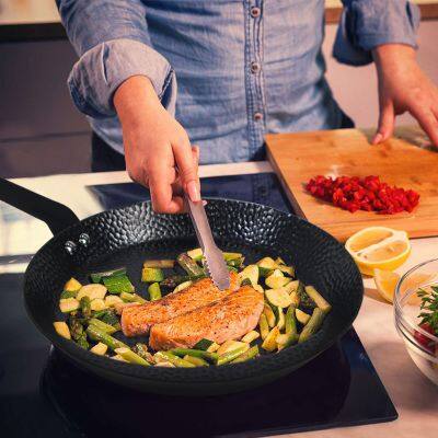 Pre-seasoned Hammered Carbon Steel Crepe & Tortilla Pan