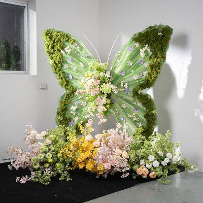 High Quality Artificial Butterfly Large Scale Paper Crafted Flower - Silk Display Clusters for Window Shop Display & Mall Decor