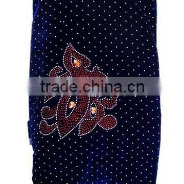 j219-3 purple color 100% swiss velvet fabric for african party