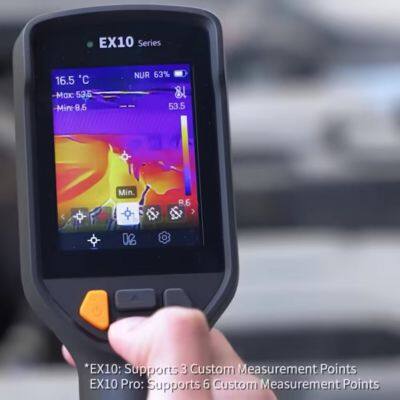 8GB Memory Thermal Imager EX10 Series for HVAC Leak Detection & Household Maintenance