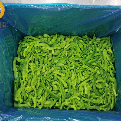 Pesticide Residue Safe,IQF Green Sweet Peppers Strips, IQF Green Sweet Peppers,IQF Green Bell Peppers Strip,Frozen Green Sweet Pep