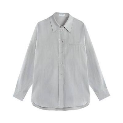 Женская деловая повседневная рубашка с длинными рукавами