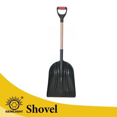 Plastic Snow Shovel Lightweight Poly Blade for Wooden Deck Patio Roof Snow Cleaning, Best Plastic Snow Shovel Factory Supply