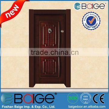 BG-AT9005 ultraviolet-proof PVC Steel single leaf armored door