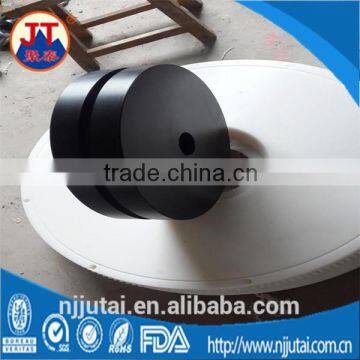 CNC machining white and black UHMWPE roller