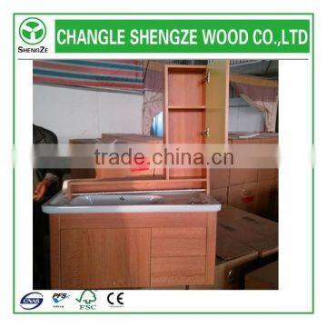 urgent sale wood plastic plate bathroom cabinet with lowest price