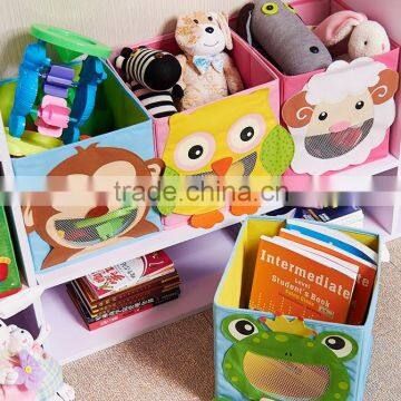Cartoon Animal Multifunction Non Woven Fabric Organizer Box Storage Bins photo-2