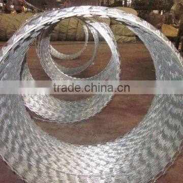 safety galvanized Razor wire for fence