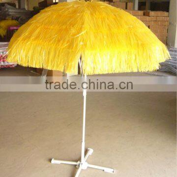 Main product long lasting hot sell straw beach umbrella with workable price