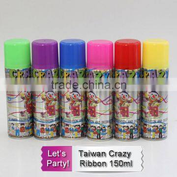 Taiwan Crazy Ribbon 150ml / Party Ribbon Spray