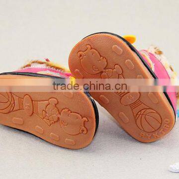 Baby Toddler Shoes Cartoon Add Thick Soft Bottom Warm Shoes